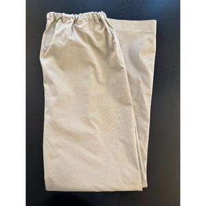 Liz Lange Maternity Khaki Pants Womens Size 16 Beige Elastic Stretch Waist Cargo